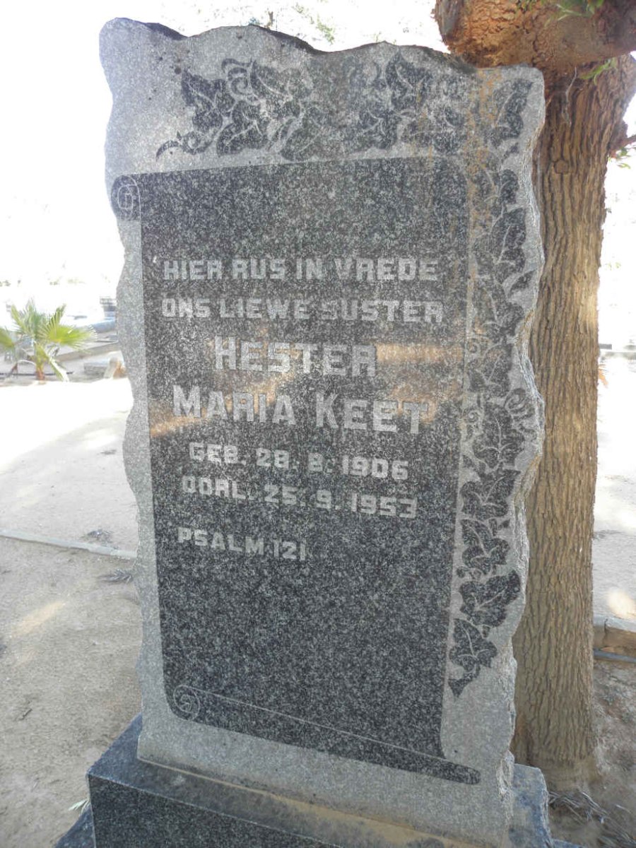 KEET Hester Maria 1906-1953