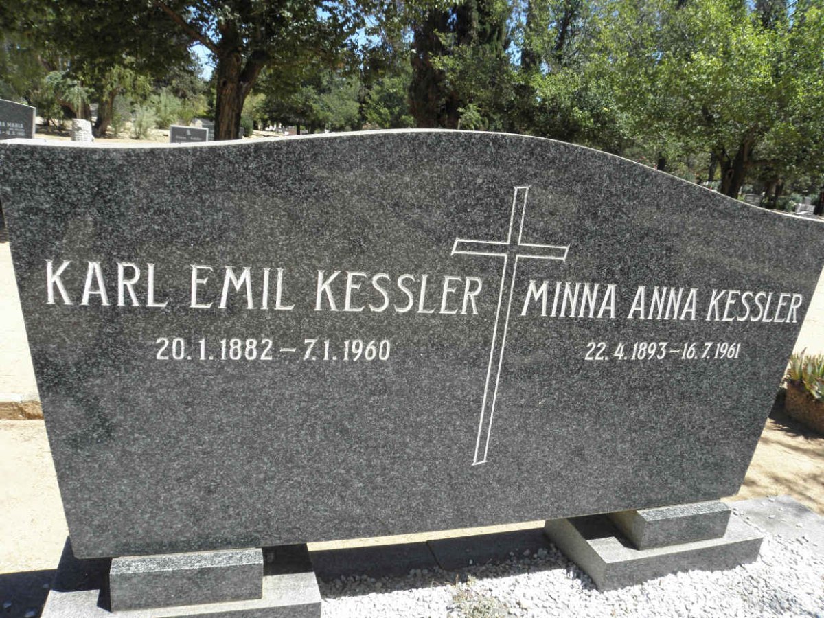 KESSLER Karl Emil 1882-1960 &amp; Minna Anna 1893-1961
