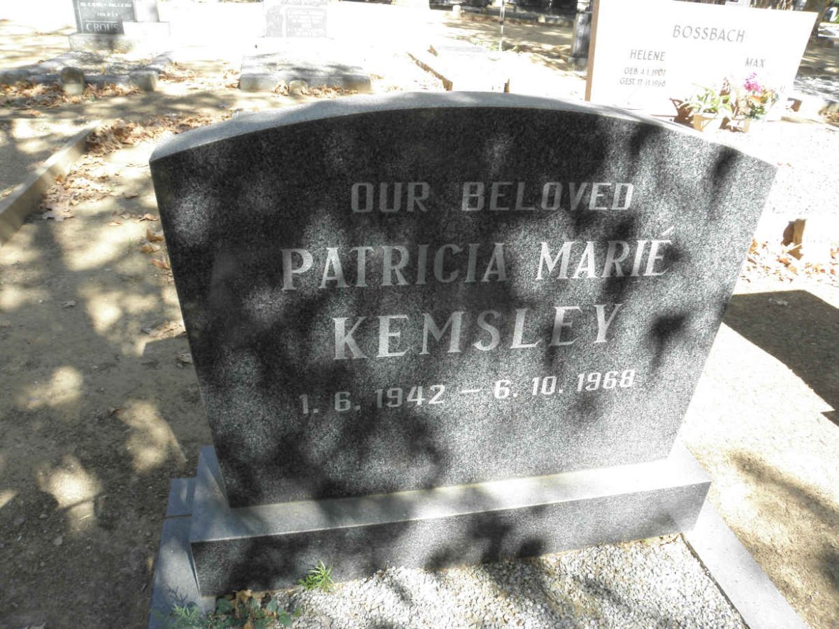 KEMSLEY Patricia Marié 1942-1968