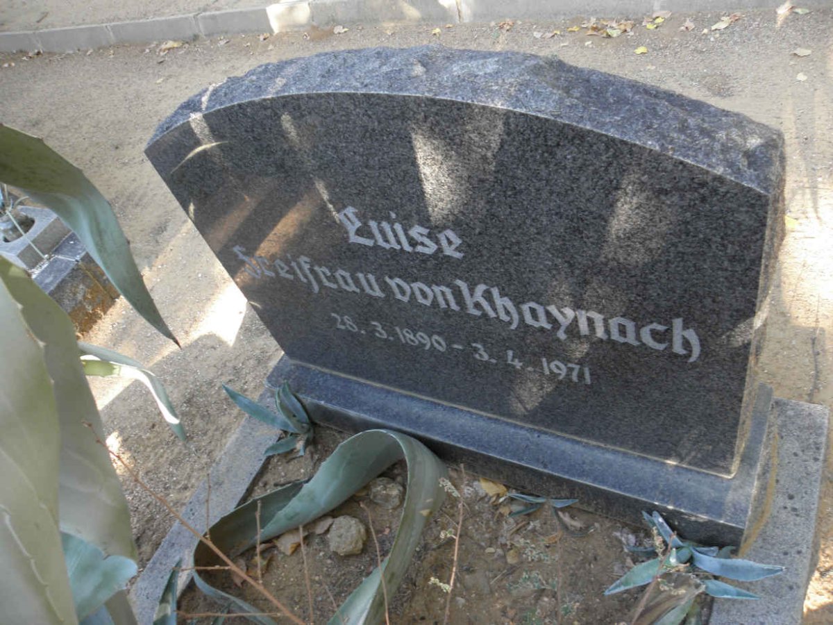 KHAYNACH Luise, von 1890-1971