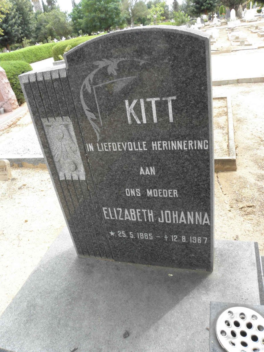 KITT Elizabeth Johanna 1885-1967