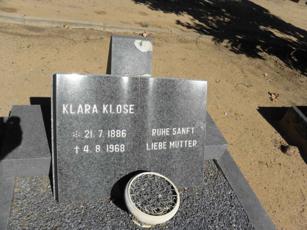 KLOSE Klara 1886-1968