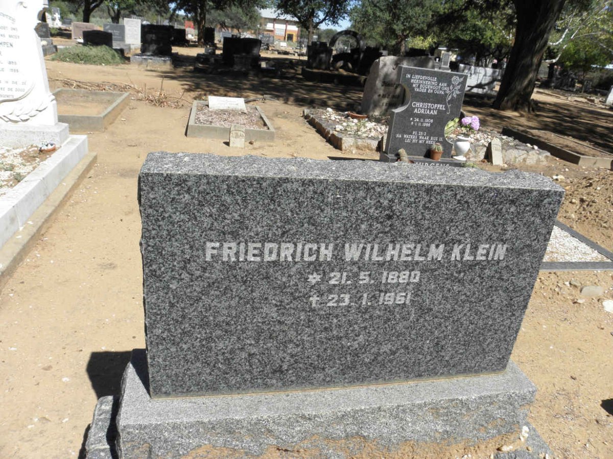 KLEIN Friedrich Wilhelm 1880-1961