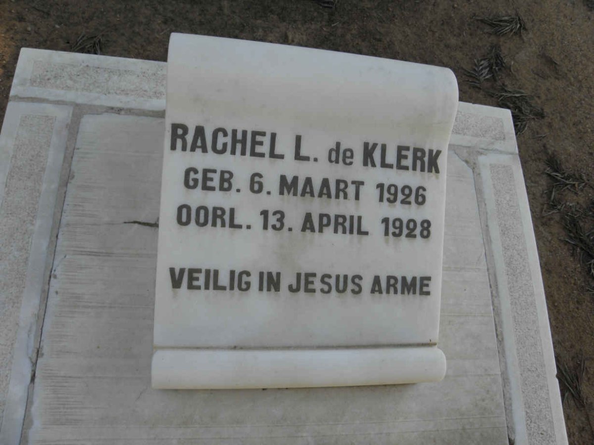 KLERK Rachel L., de 1926-1928