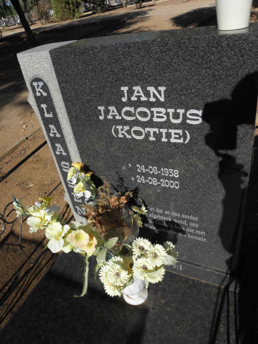 KLAASSEN Jan Jacobus 1938-2000
