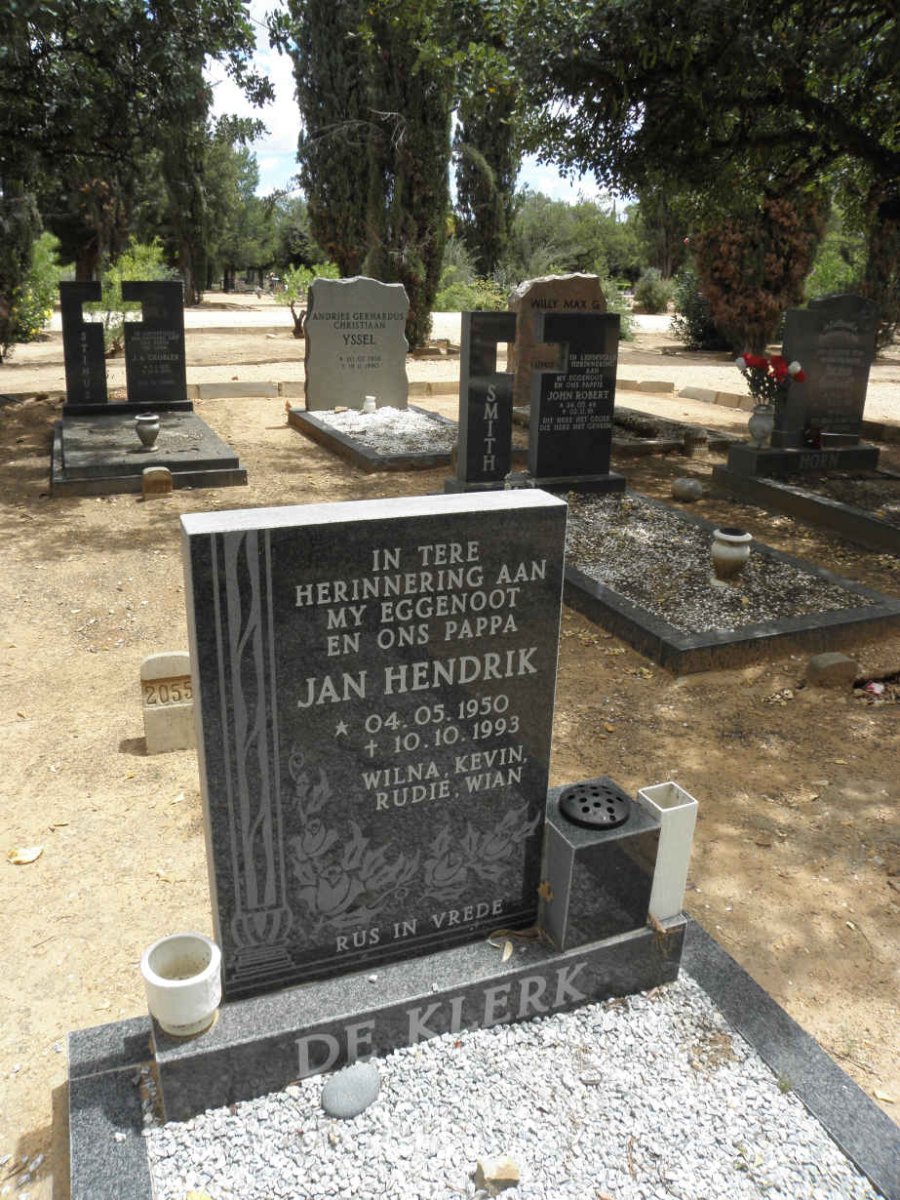 KLERK Jan Hendrik, de 1950-1993