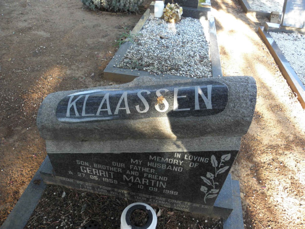 KLAASSEN Gerrit Martin 1959-1999
