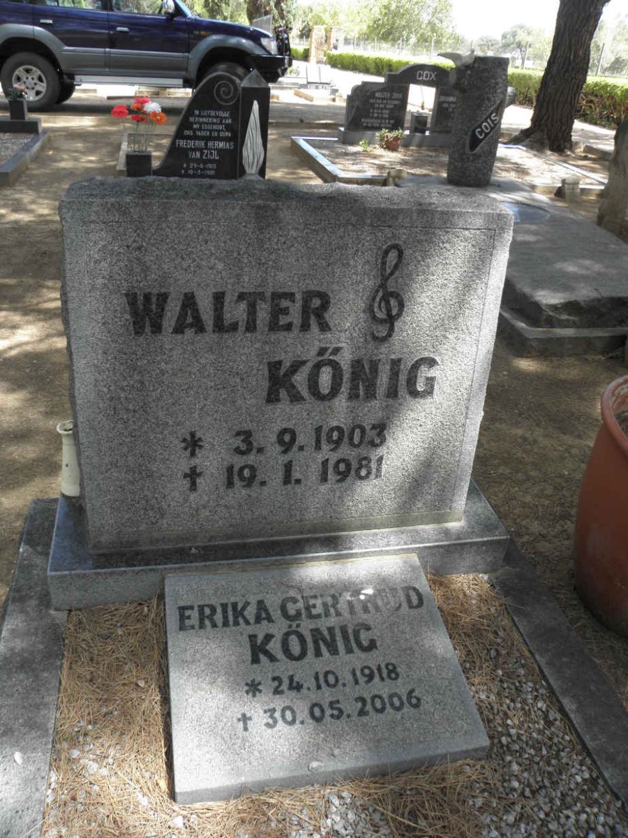 KÖNIG Walter 1903-1981 &amp; Erika Gertrud 1918-2006