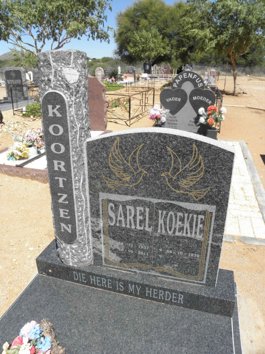KOORTZEN Sarel 1937-2011 &amp; Koekie 1939-