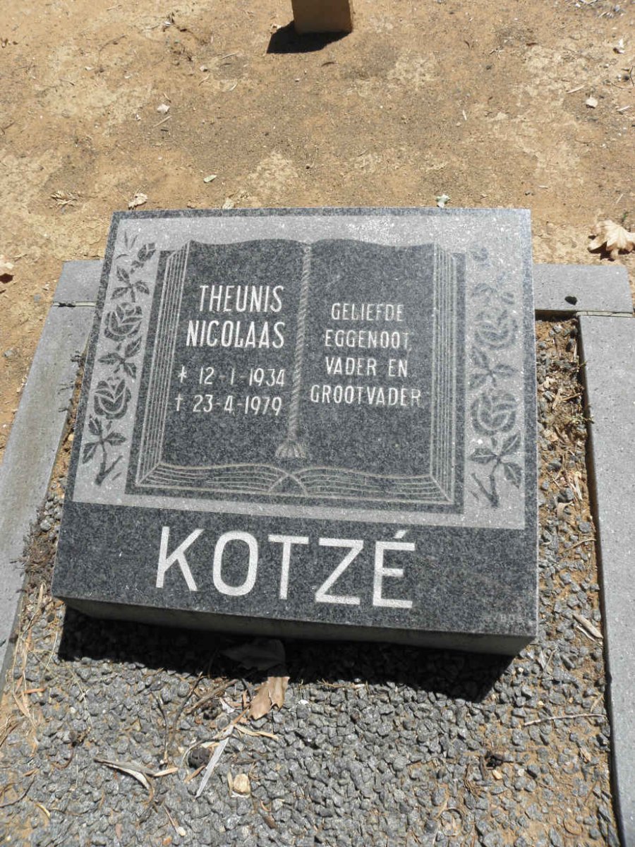 KOTZÉ Theunis Nicolaas 1934-1979