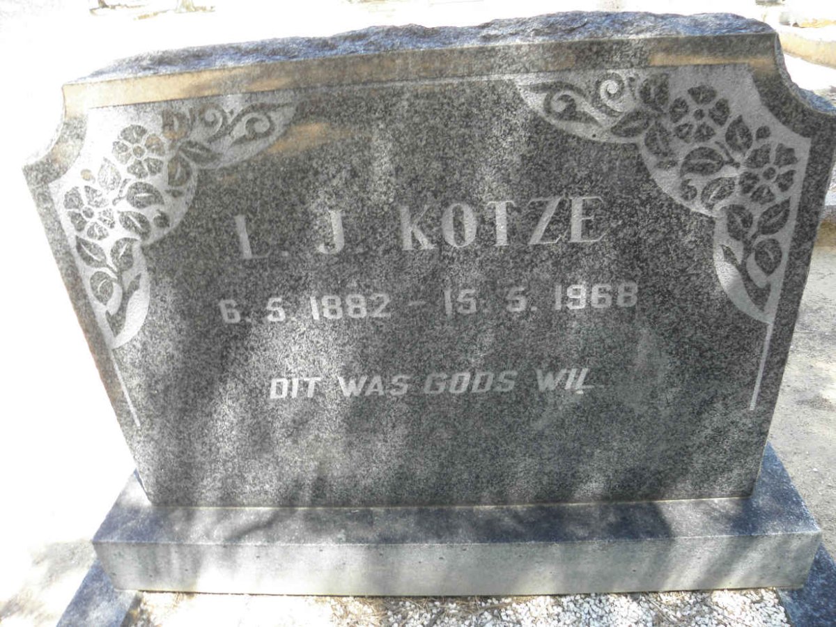 KOTZE L.J. 1882-1968