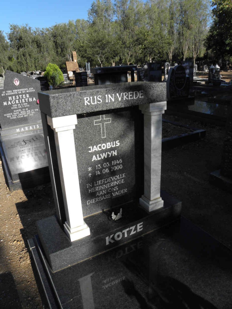 KOTZE Jacobus Alwyn 1946-2000