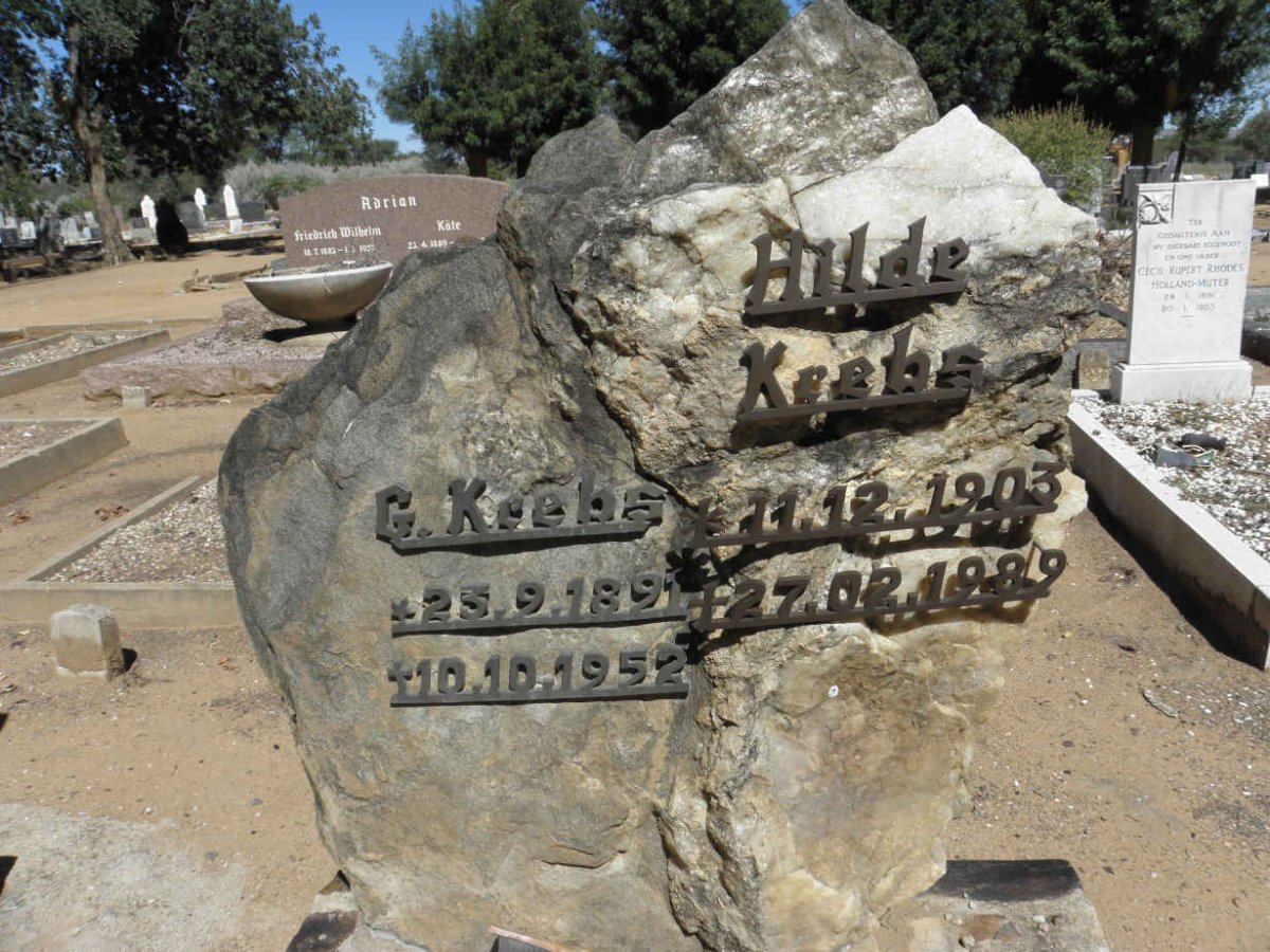 KREBS G. 1891-1952 &amp; Hilde 1903-1989