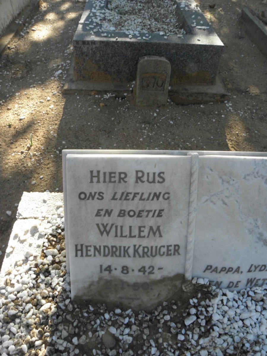 KRUGER Willem Hendrik 1942-1950