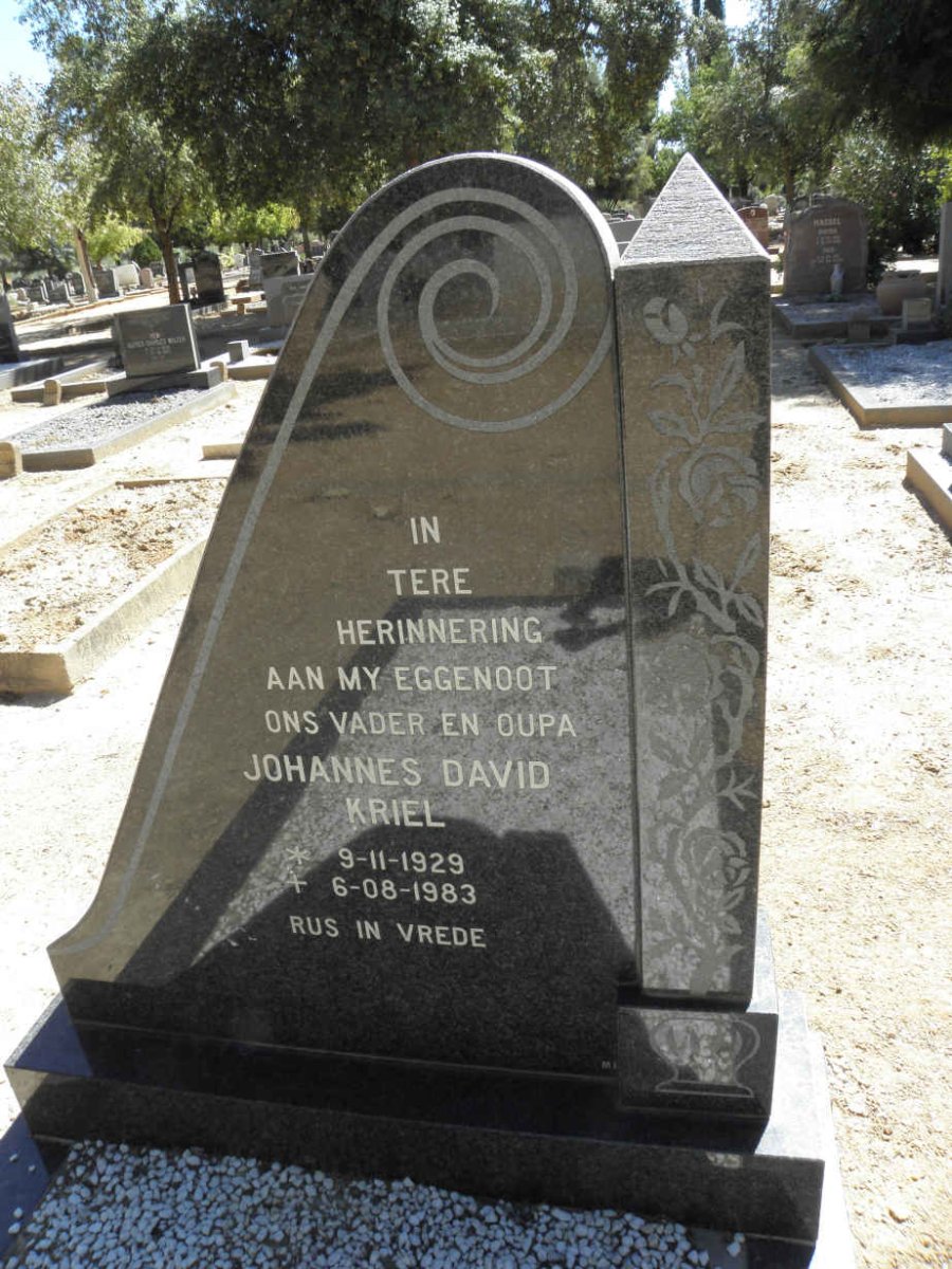 KRIEL Johannes David 1929-1983