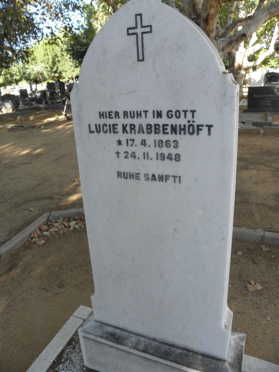 KRABBENHÖFT Lucie 1863-1948