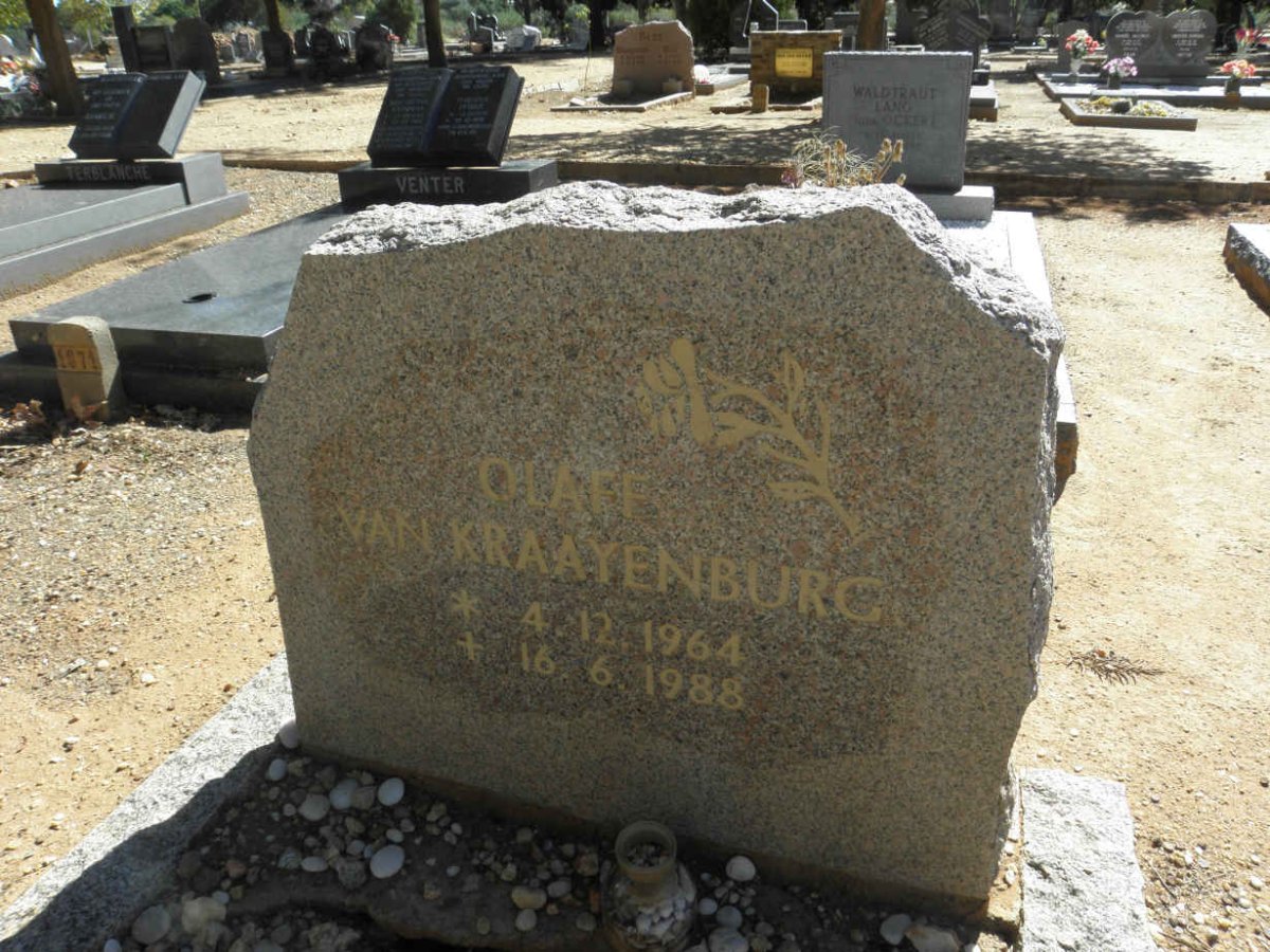 KRAAYENBURG Olaff, van 1964-1988