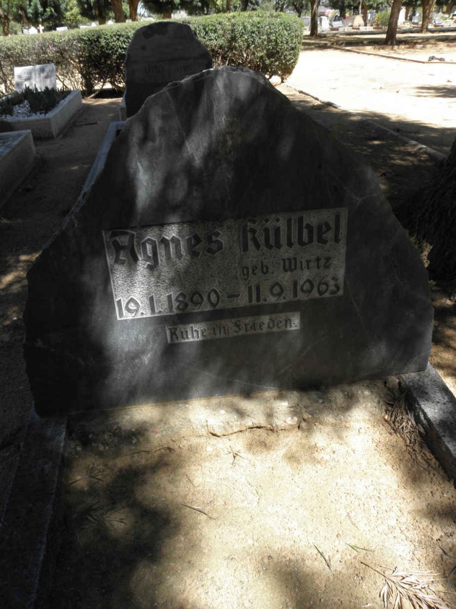 KÜLBEL Agnes nee WIRTZ 1890-1963