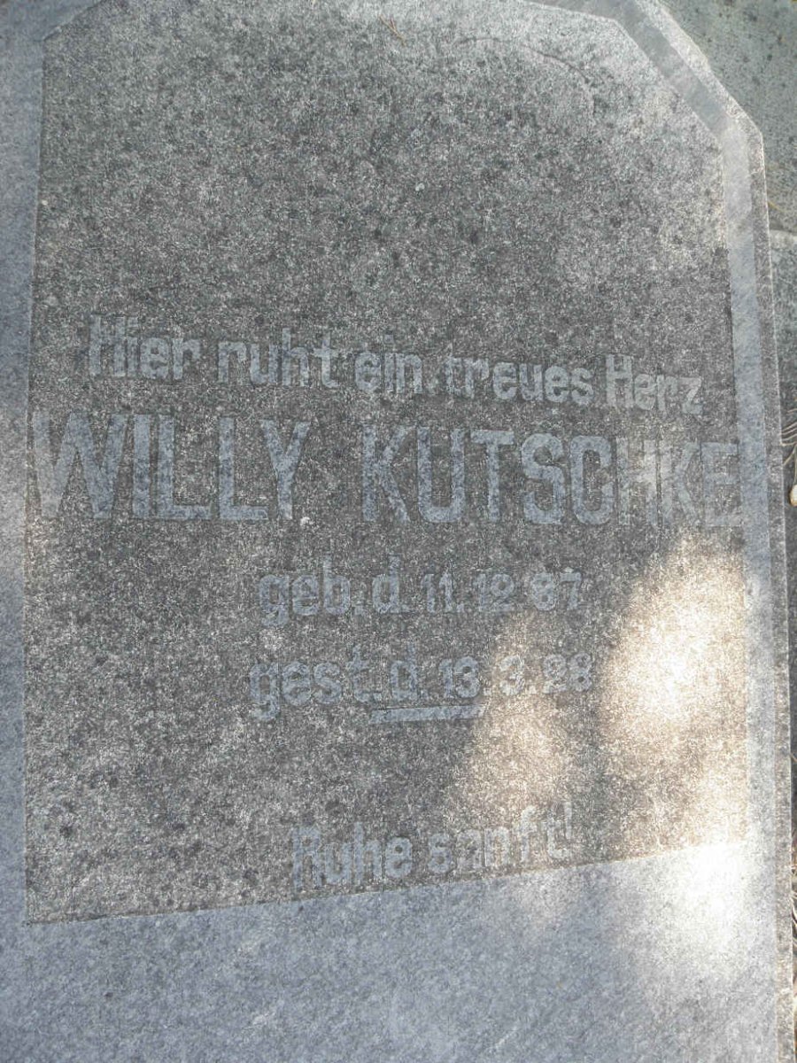 KUTSCHKE Willy 1887-1928