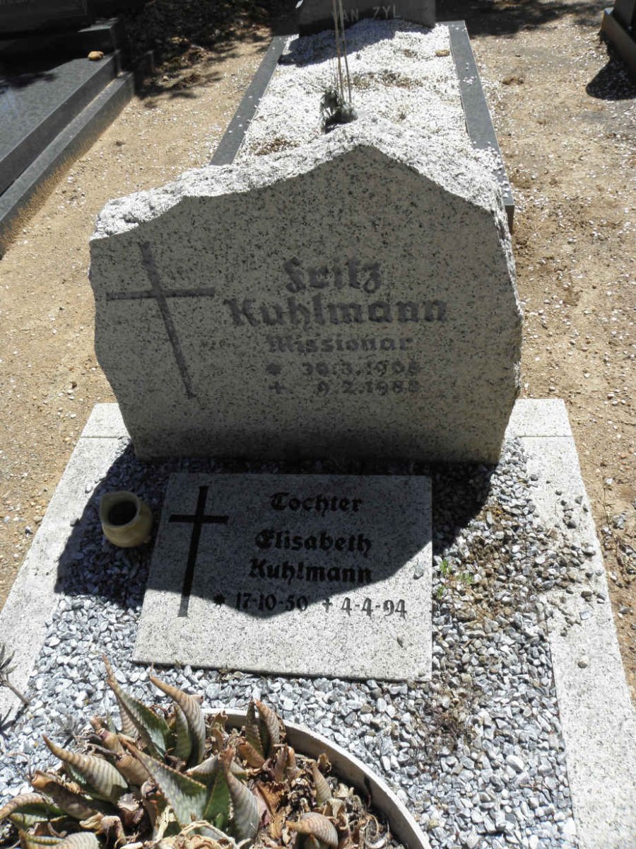 KUHLMANN Fritz 1908-1988 :: KUHLMANN Elisabeth 1950-1994