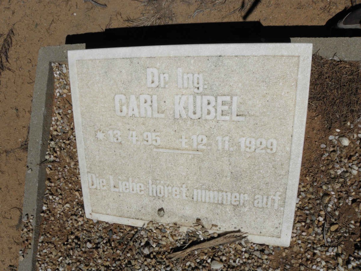 KUBEL Carl 1895-1929 