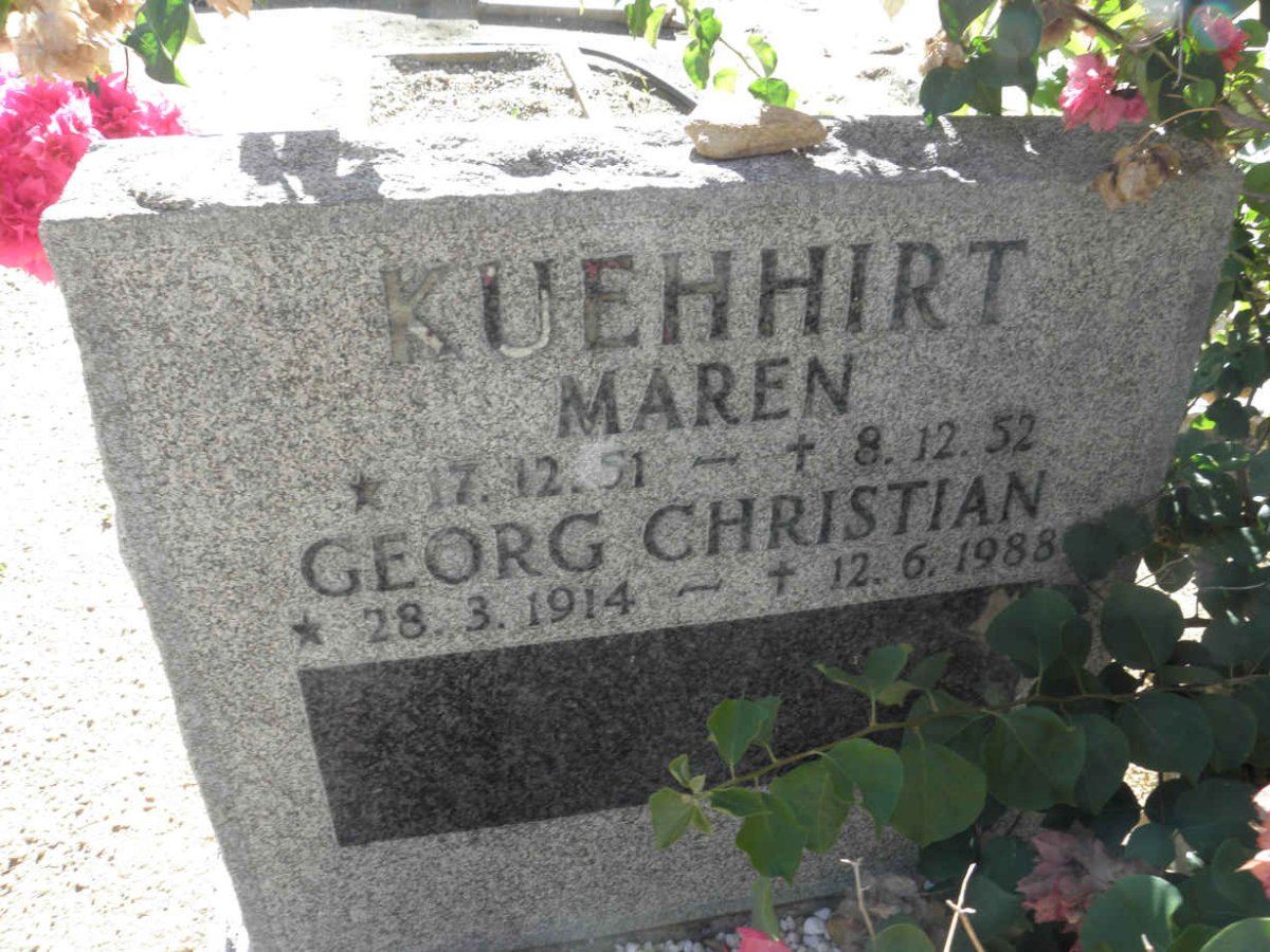 KUEHHIRT Georg Christian 1914-1988 :: KUEHHIRT Maren 1951-1952