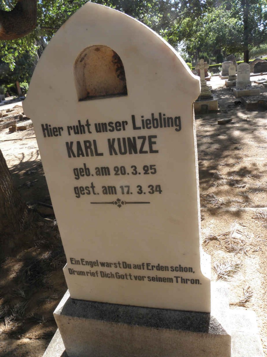 KUNZE Karl 1925-1934