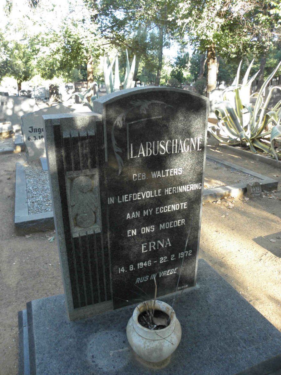 LABUSCHAGNE Erna nee WALTERS 1946-1972