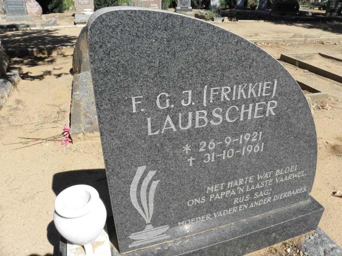 LAUBSCHER F.G.J. 1921-1961