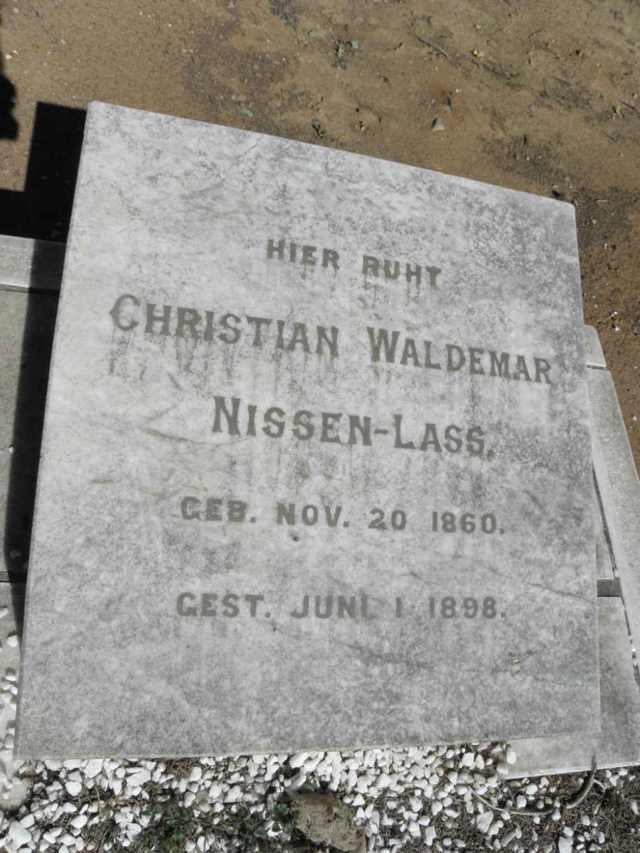 LASS Christian Waldemar, Nissen 1860-1898