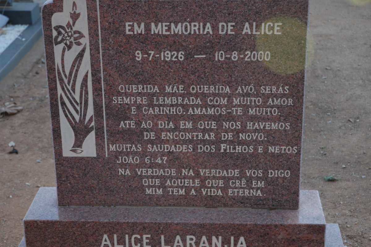 LARANJA Alice 1926-2000