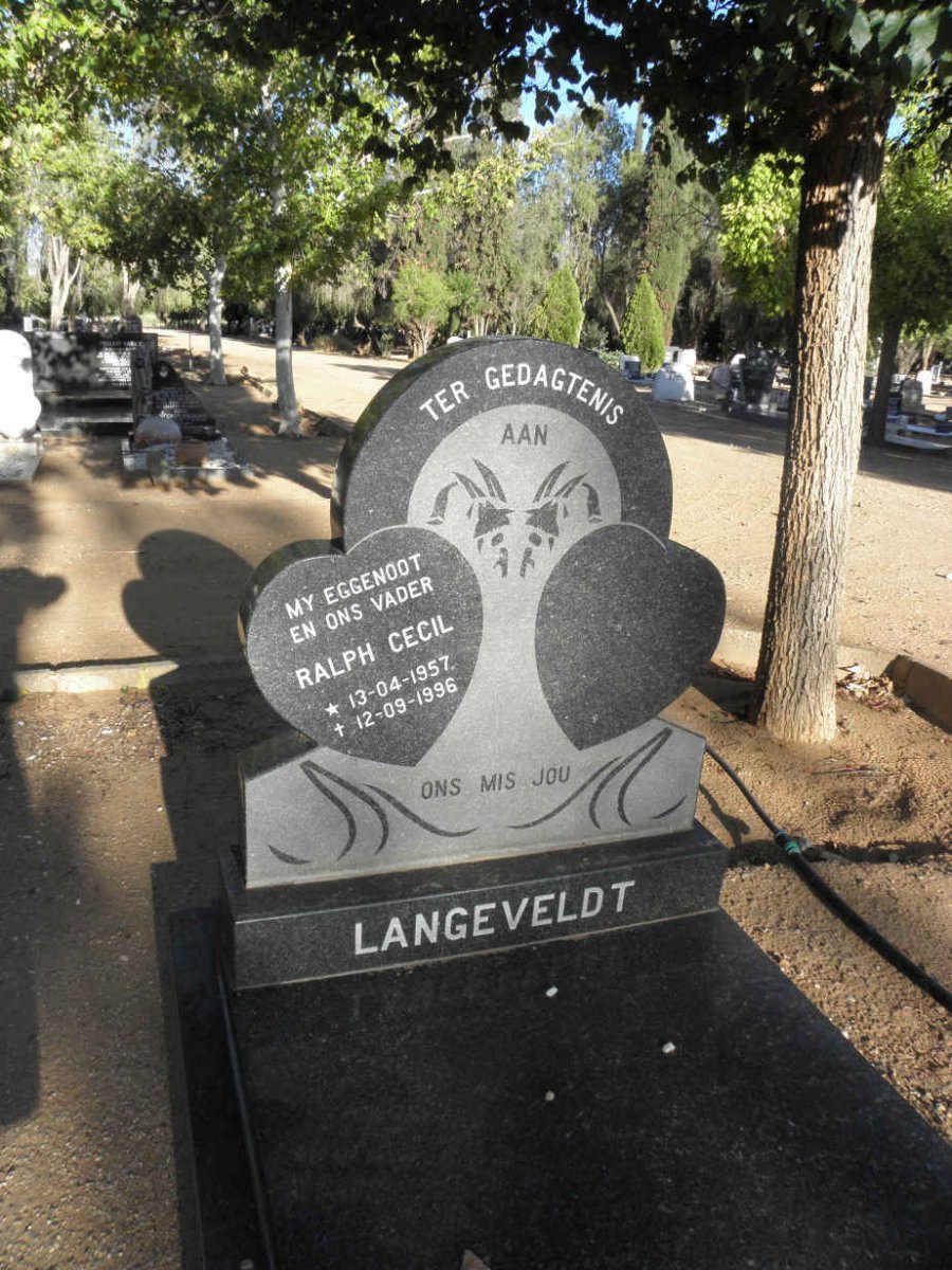 LANGEVELDT Ralph Cecil 1957-1996