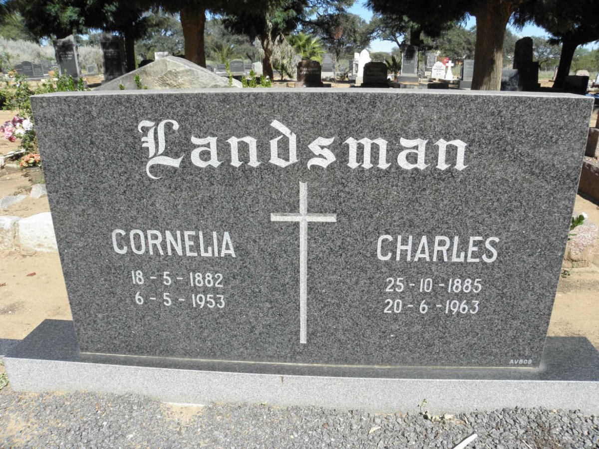 LANDSMAN Charles 1885-1963 &amp; Cornelia 1882-1953