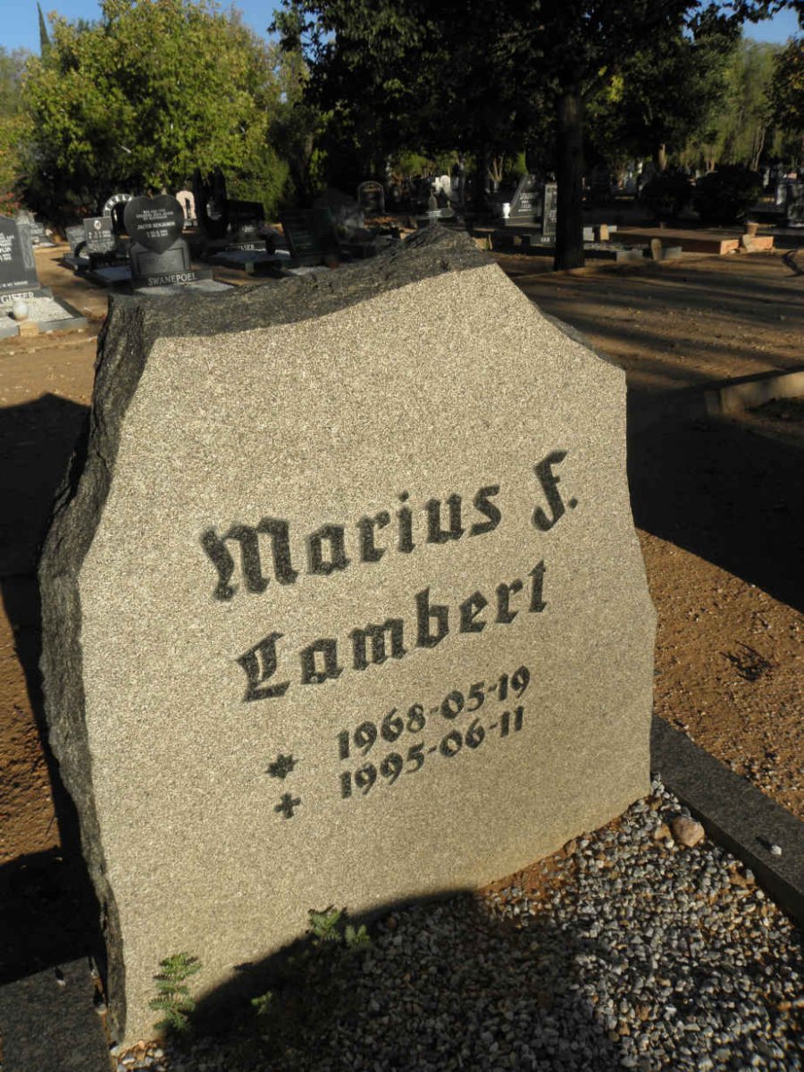 LAMBERT Marius F. 1968-1995