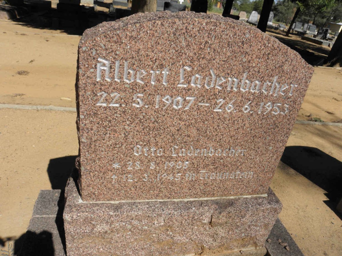 LADENBACHER Albert 1907-1953 : : LADENBACHER Otto 1905-1943
