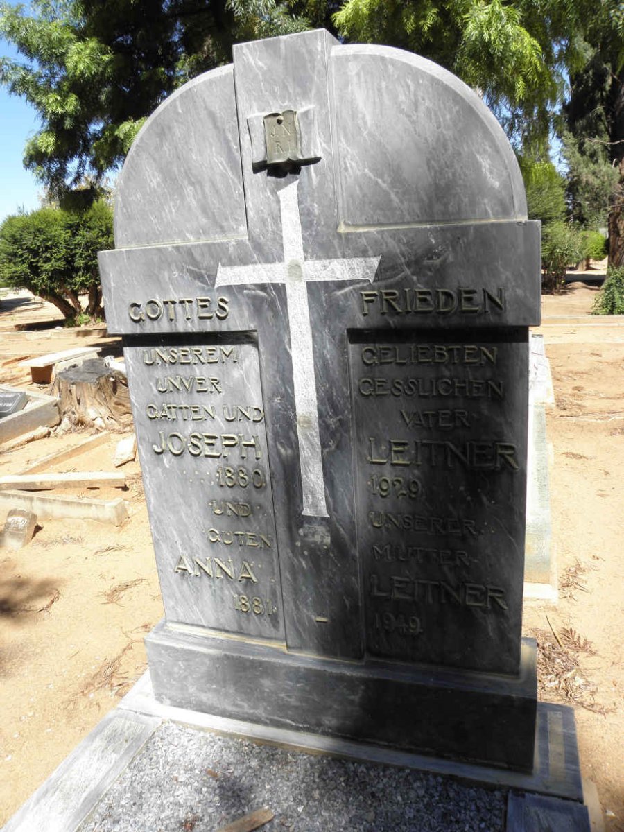 LEITNER Joseph 1880-1929 &amp; Anna 1881-1949
