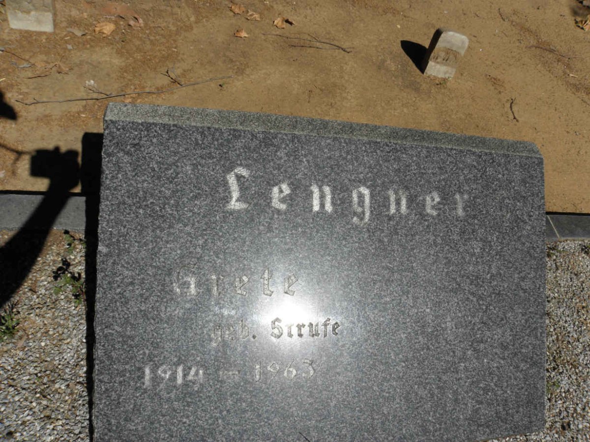 LENGNER Grete nee STRUFE 1914-1963