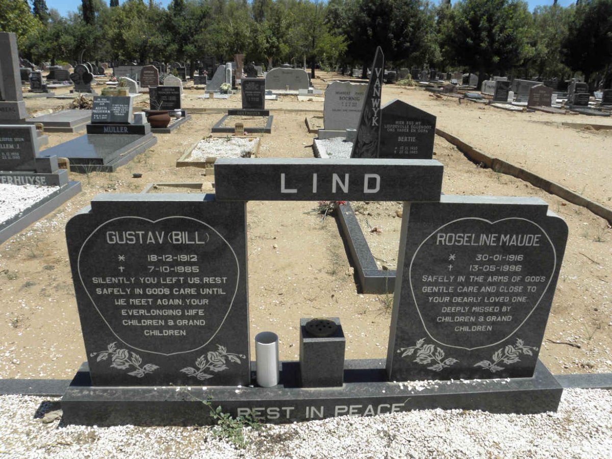 LIND Gustav 1912-1985 &amp; Roseline Maude 1916-1996