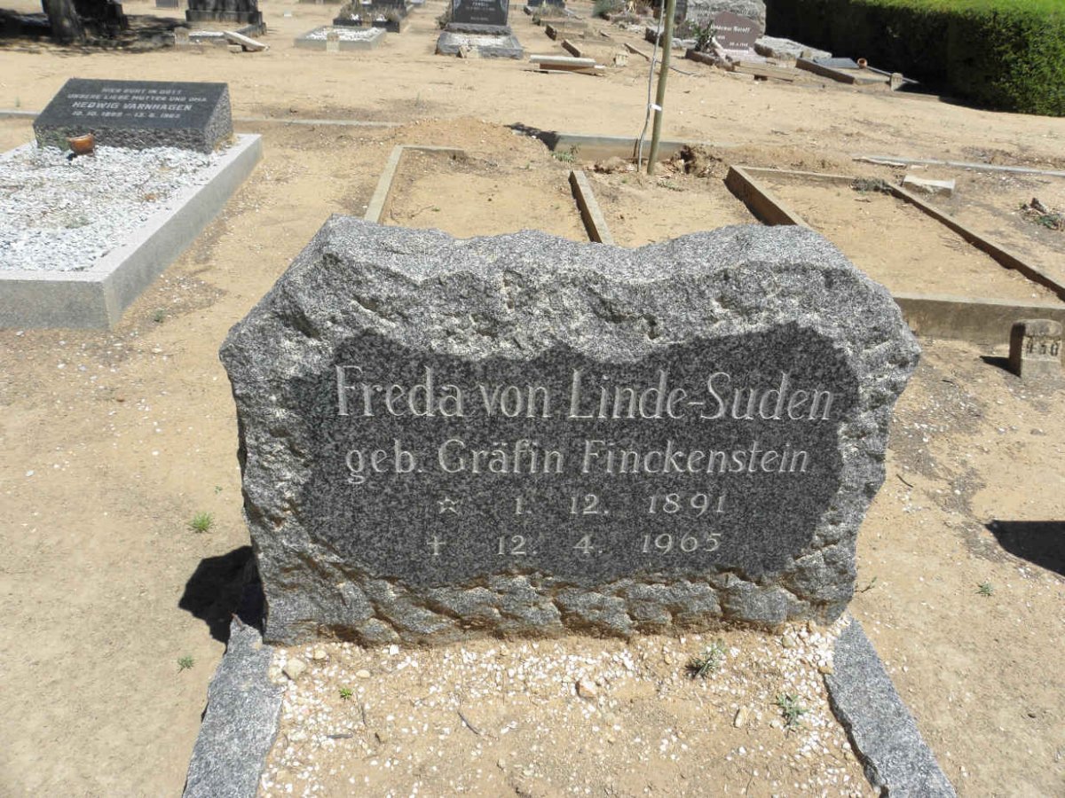LINDE-SUDEN Freda, von nee FINCKENSTEIN 1891-1965