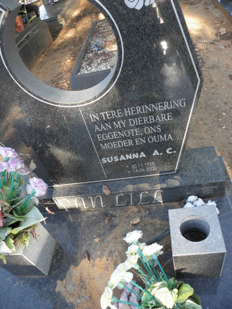 LILL Susanna A.C., van 1938-2000