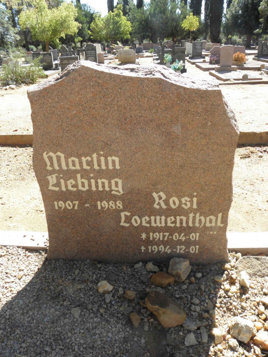 LIEBING Martin 1907-1988 :: LOEWENTHAL Rosi 1917-1994