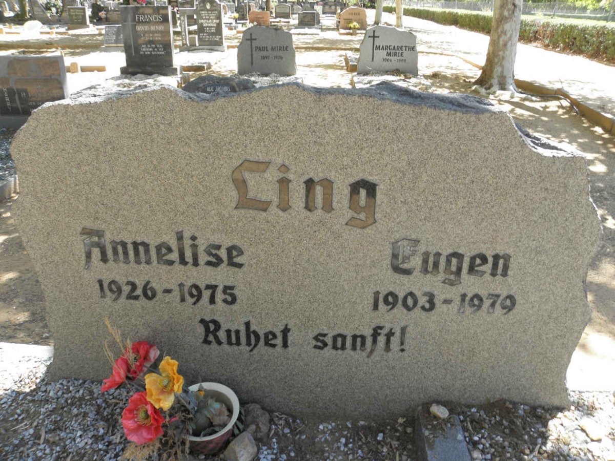 LING Eugen 1903-1979 &amp; Annelise 1926-1975