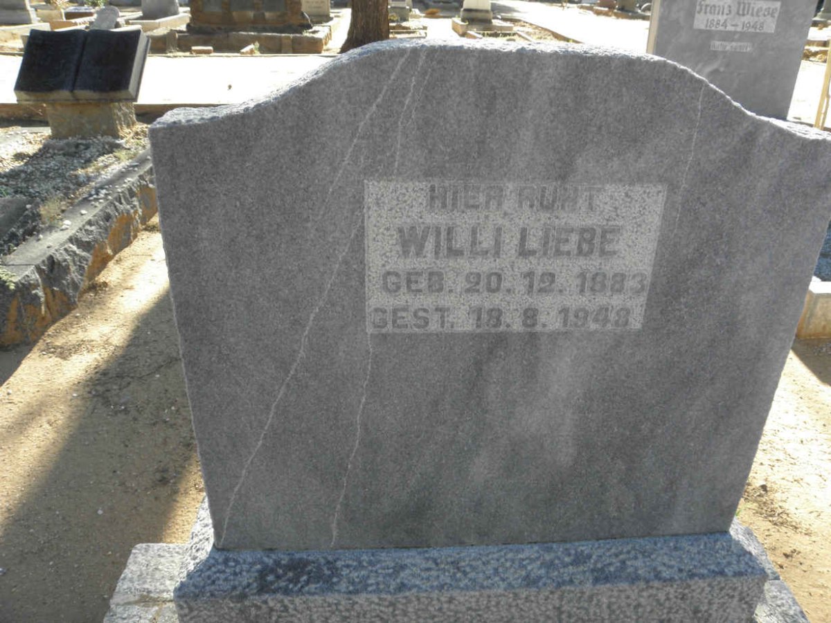 LIEBE Willi 1883-1948