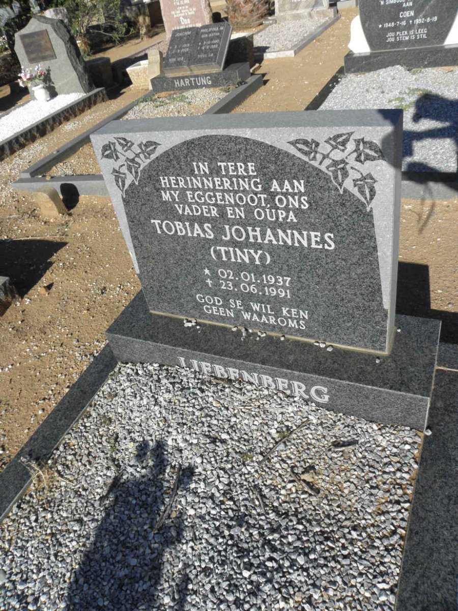 LIEBENBERG Tobias Johannes 1937-1991