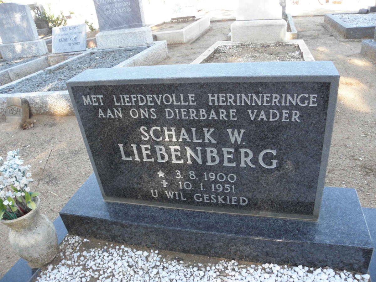LIEBENBERG Schalk W. 1900-1951