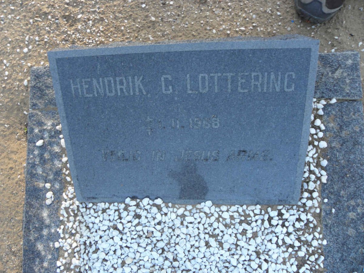 LOTTERING Hendrik G. -1968