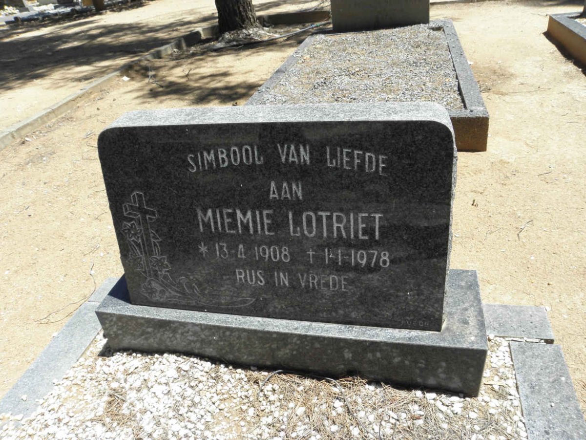 LOTRIET Miemie 1908-1978