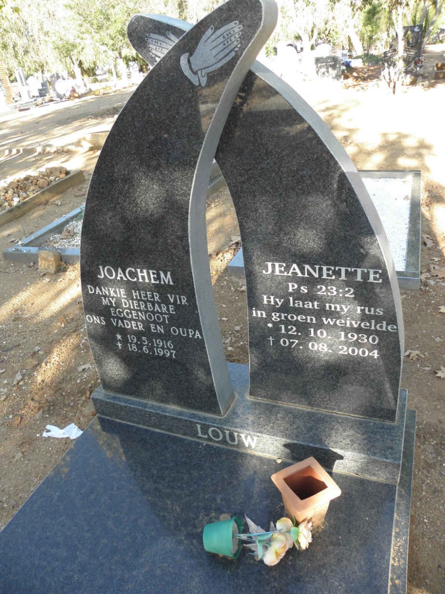 LOUW Joachem 1916-1997 :: LOUW Jeanette 1930-2004