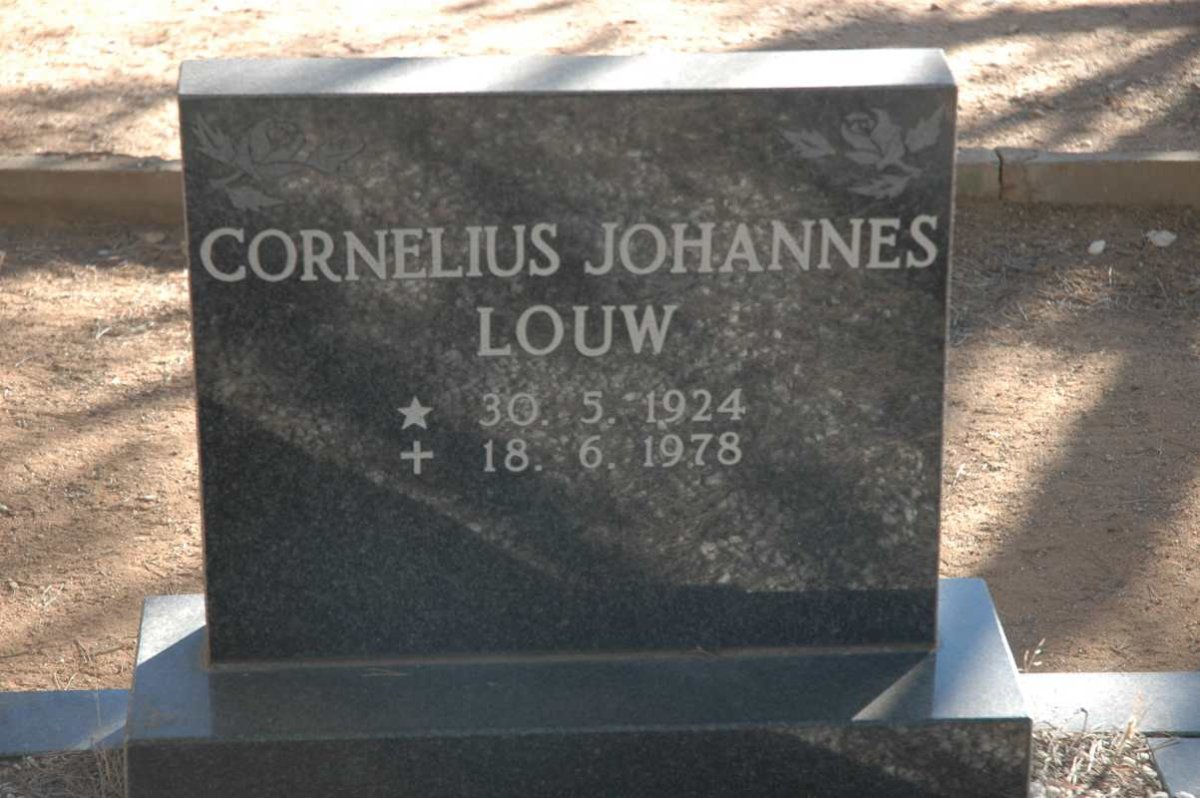 LOUW Cornelius Johannes 1924-1978