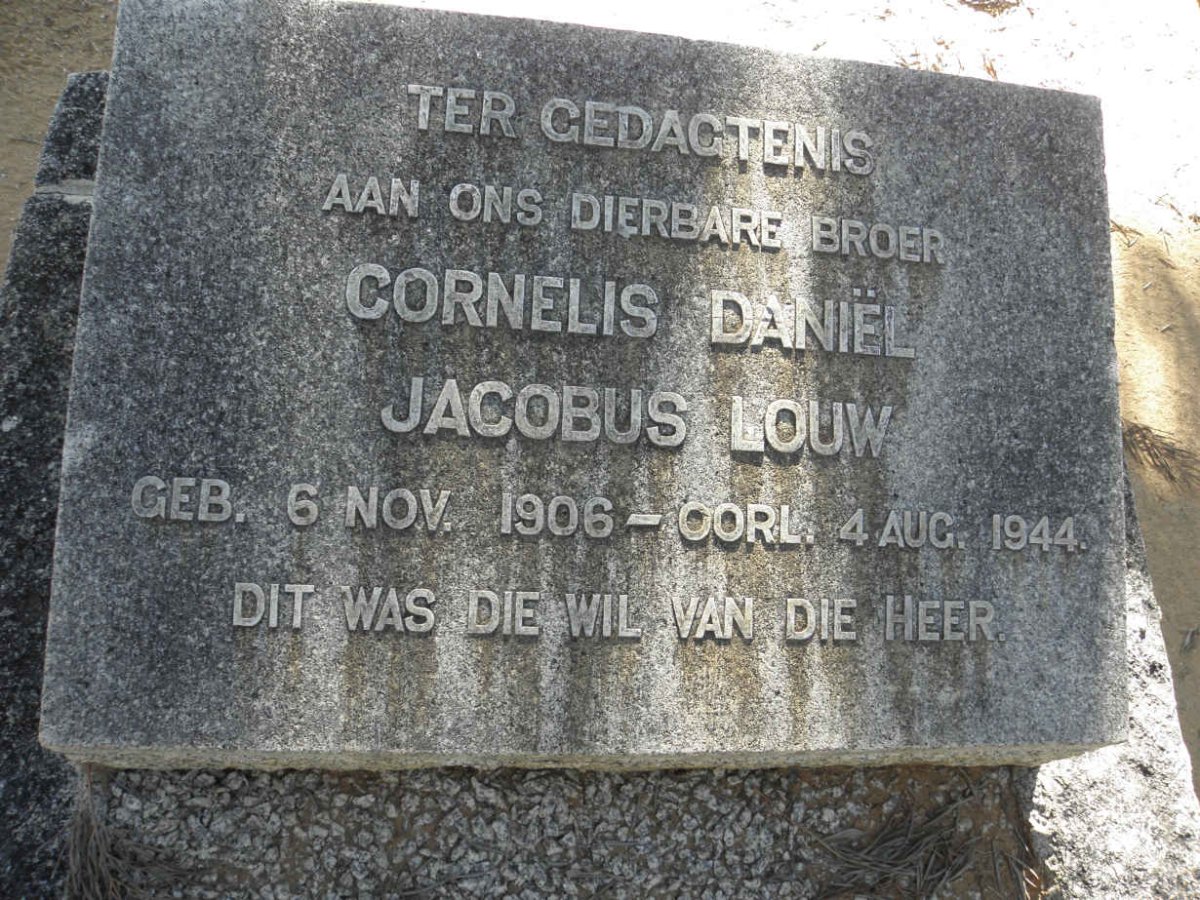 LOUW Cornelis Daniël Jacobus 1906-1944